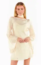 Sarah Mini Dress ~ Cream Daisy Burnout(XXS)