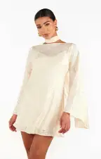 Sarah Mini Dress ~ Cream Daisy Burnout(XXS)
