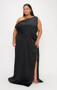 Jodie Dress ~ Black Luxe Satin(XXS)