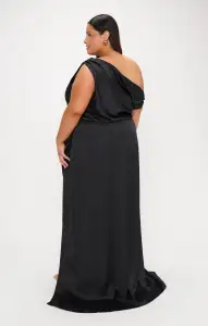 Jodie Dress ~ Black Luxe Satin(XXS)