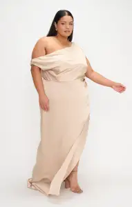 Jodie Dress ~ Champagne Luxe Satin(XXS)