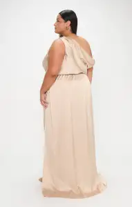 Jodie Dress ~ Champagne Luxe Satin(XXS)