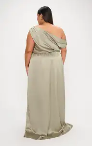 Jodie Dress ~ Moss Green Luxe Satin(XXS)