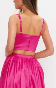 Vivianna Top ~ Dragonfruit Taffeta(XXS)
