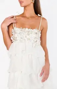 Gabriella Maxi Dress ~ White Enchanted Embellishment(XXS)