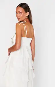 Gabriella Maxi Dress ~ White Enchanted Embellishment(XXS)