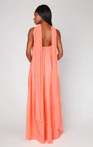 Tinsley Tube Dress ~ Cantaloupe Light Taffeta(XXS)