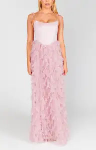 Francesca Maxi Dress ~ Ballet Slipper Ruffle Tulle(XXS)