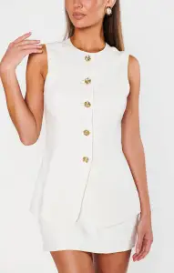 Leighton Vest Top ~ White Linen(XXS)