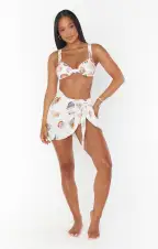 Lido Sarong ~ Shell Linen(S/M)