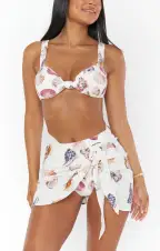 Lido Sarong ~ Shell Linen(S/M)