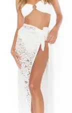 Long Leyla Sarong ~ Duchess Lace(XS/S)