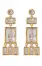 LUV AJ Baguette Shaker Statement Studs ~ Gold Plated(OS)