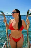 Tanning Top ~ Red Scrunch(XS)