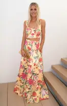 Vivianna Top ~ Mimosa Floral Taffeta(XS)