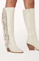 Billini Ceylan Fringe Boot ~ Cream Suede(6)