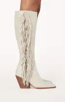 Billini Ceylan Fringe Boot ~ Cream Suede(6)