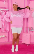 Barbie™ Sweatshirt ~ Barbie™ Pink(XS)