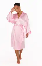 Mumu x Curateur The Harlow Robe ~ Pink Stripe(OS)