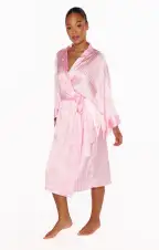 Mumu x Curateur The Harlow Robe ~ Pink Stripe(OS)