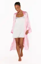Mumu x Curateur The Harlow Robe ~ Pink Stripe(OS)