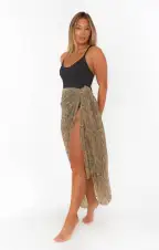 Universal Sarong ~ Glitter Python(OS)