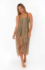 Universal Sarong ~ Glitter Python(OS)