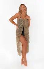 Universal Sarong ~ Glitter Python(OS)