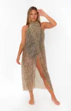 Universal Sarong ~ Glitter Python(OS)