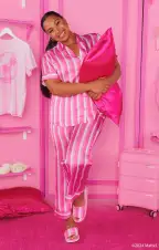 Freshen Up Slippers ~ DreamHouse™ Stripe Terry(S/M)