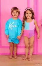 Little Scrunch One Piece ~ Barbie™ Colorblock Scrunch(0-3M)