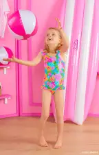Madeline One Piece ~ Blue Barbie™ Blooms(1T)