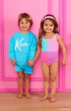 Little Beach Bum Trunks ~ Ken Colorblock(0-3M)