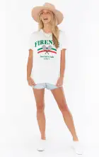 Italy Tee ~ Firenze Social Club Graphic(XS)