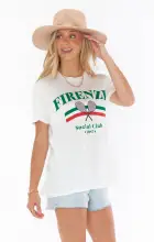 Italy Tee ~ Firenze Social Club Graphic(XS)