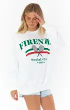 Italy Sweatshirt ~ Firenze Social Club Graphic(XS)