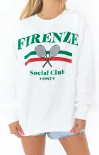 Italy Sweatshirt ~ Firenze Social Club Graphic(XS)