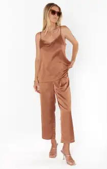 Spotlight Tank ~ Copper Luxe Satin