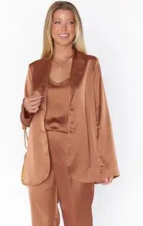 Spotlight Tank ~ Copper Luxe Satin(XS)