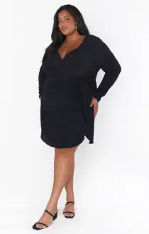 Stage Skort Dress ~ Black Shimmy Shine(XS)