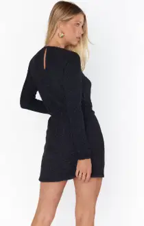 Stage Skort Dress ~ Black Shimmy Shine(XS)