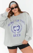 Stanley Sweatshirt ~ Here For Beer Graphic(XS)