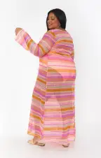 Vacay Coverup ~ Melon Mixed Crochet(XS)