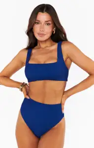 Hot Tub Top ~ Navy Scrunch(XS)