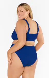 Hot Tub Top ~ Navy Scrunch(XS)