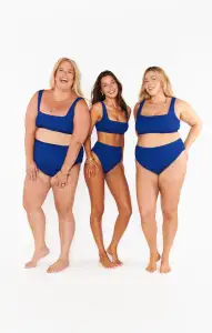 Hot Tub Top ~ Navy Scrunch(XS)