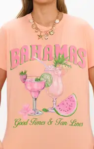 Check In Tee ~ Bahamas Graphic(XS)