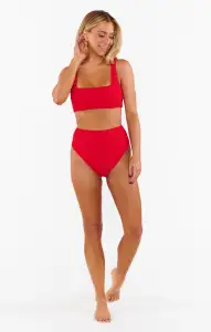Sail Bottom ~ Hot Tamale Red Scrunch(XS)