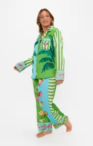 Classic PJ Set ~ Piña Colada Party Silky(XS)