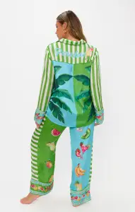 Classic PJ Set ~ Piña Colada Party Silky(XS)